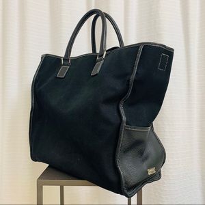 Lambertson Truex Black Canvas Tote